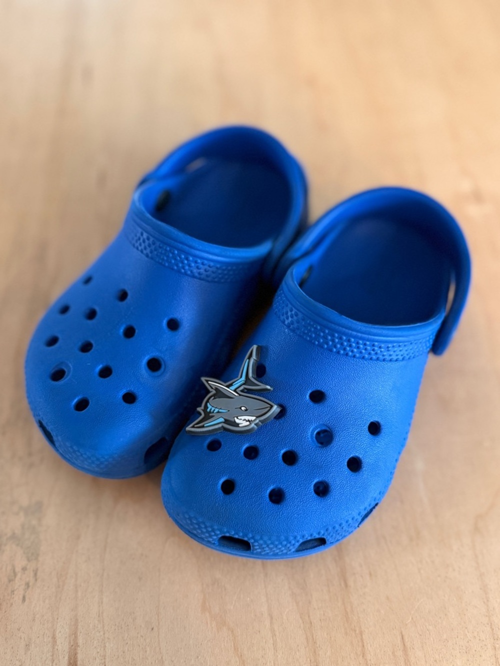 Toddler Crocs in Blue Bolt 9
